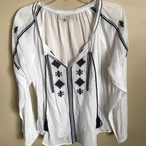 Lightweight flowy long sleeve from Loft!
